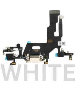 iPhone 11 Charging Port Flex White (Premium)