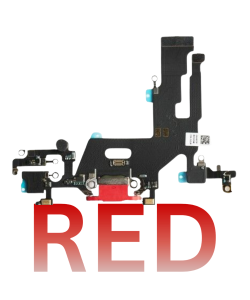 iPhone 11 Charging Port Flex Red (Premium)