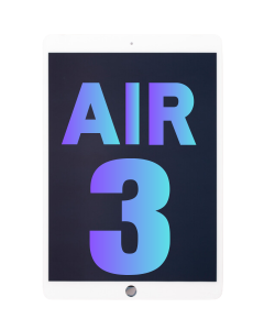 iPad Air 3 Replacement LCD Display White - Premium Aftermarket