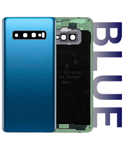 Samsung SM-G973 Galaxy S10 Rear Glass With Camera Lens Prism Blue