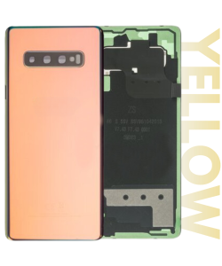 Samsung SM-G973 Galaxy S10 Rear Glass With Camera Lens Canary Yellow