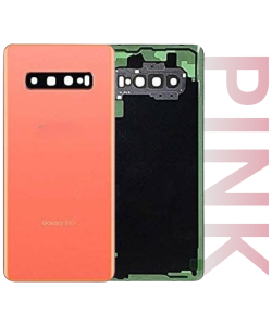 Samsung SM-G973 Galaxy S10 Rear Glass With Camera Lens Flamingo Pink