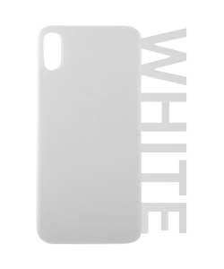 iPhone X Rear Glass (Big Hole) - White