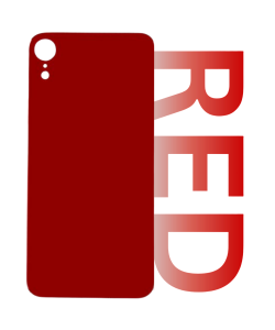 iPhone XR Rear Glass (Big Hole) - Red