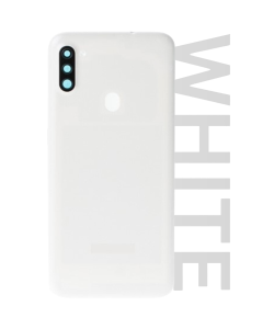 Samsung SM-A115 Galaxy A11 Rear Glass With Camera Lens White