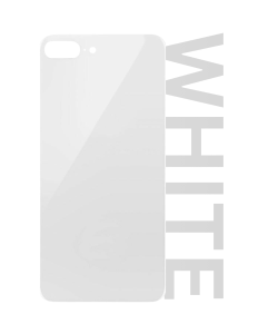 iPhone 8 Plus Rear Glass (Big Hole) - White