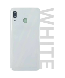 Samsung SM-A305 Galaxy A30 Rear Glass With Camera Lens White