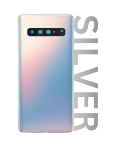 Samsung SM-G977 Galaxy S10 5G Rear Glass With Camera Lens Crown Silver