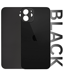 iPhone 12  Premium Aftermarket Rear Glass Black