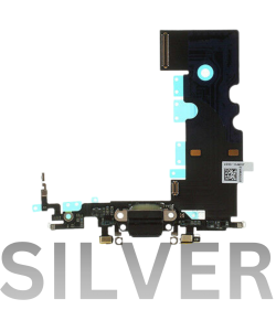 iPhone 8 Charging Port Flex Cable Silver (Premium)