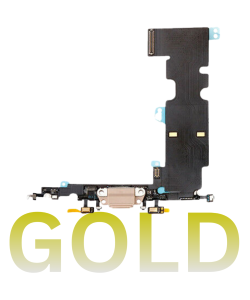iPhone 8 Charging Port Flex Cable Gold (Premium)