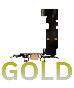 iPhone 8 Plus Charging Port Flex Cable Gold (Premium)