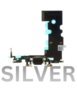 iPhone 8 Plus Charging Port Flex Cable Silver (Premium)