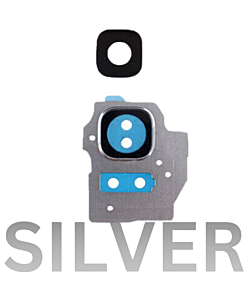 Samsung SM-G955 Galaxy S8 Plus Rear Camera Lens with Cover Bezel Ring Silver