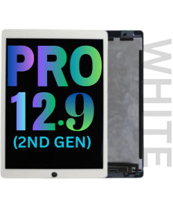 iPad Pro 12.9' 2017 (2nd Generation) Replacement LCD Display White - Premium Aftermarket