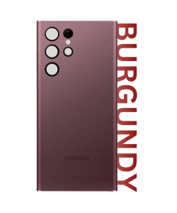 Samsung SM-S908 Galaxy S22 Ultra Rear Cover With Camera Lens Burgandy