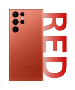 Samsung SM-S908 Galaxy S22 Ultra Rear Cover With Camera Lens Red