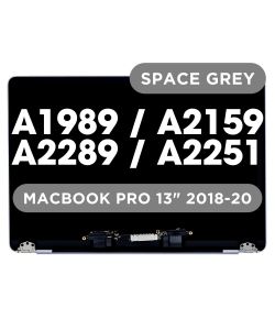 Macbook Pro 13" A2289 / A2251 / A2159 / A1989 Complete LCD Display Space Grey