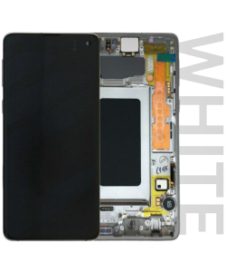 Samsung SM-G973 Galaxy S10 Service Pack LCD Display Replacement Prism White