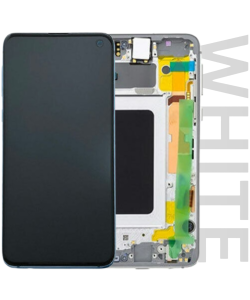 Samsung SM-G970 Galaxy S10e Service Pack LCD Display Replacement Prism White