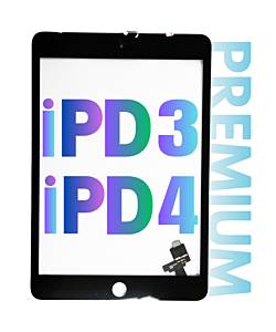 INTEC iPad 3 / 4 Digitizer Touch Panel Black Premium