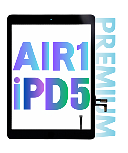 INTEC iPad Air Digitizer Touch Panel With Home Button Black Premium