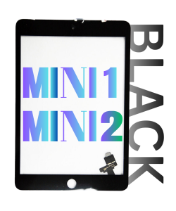 INTEC iPad Mini 1/2 Digitizer Touch Panel Black Standard