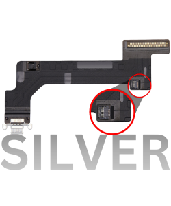 iPad 10 (2022) Charging Port Flex Cable (4G) Silver
