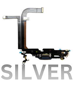 iPhone 13 Pro Max Charging Flex - Silver (Premium)