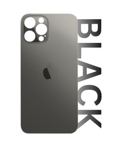 iPhone 12 Pro Max Rear Glass Standard Aftermarket - Black