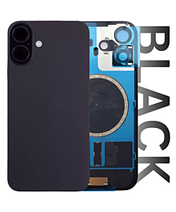 iPhone 16 Premium Aftermarket Rear Glass Black 
