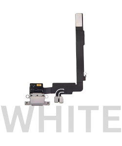 iPhone 16 Plus Charging Port Flex Cable White