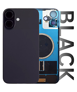 iPhone 16 Plus Premium Aftermarket Rear Glass Black 
