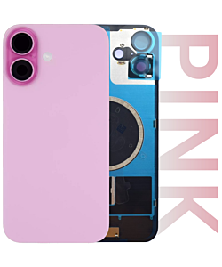 iPhone 16 Plus Premium Aftermarket Rear Glass Pink