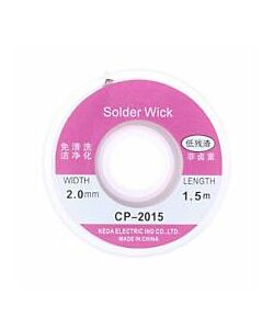 Soldering Wick: 1.5m x 2mm